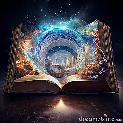 Unveiling the Void: A Portal to Creativity Stock Photo