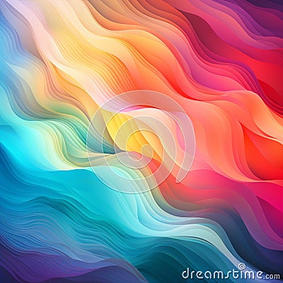 Shimmering Gradient Overture Cartoon Illustration