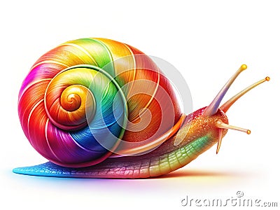 A Visually Stunning Abstract SnailInspired Loading Bar A Slow and Engaging Progress Indicator for Your Digital Design Cartoon Illustration