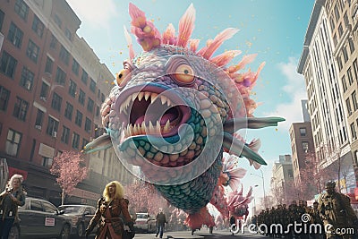 Witness a parade of fantastical creatures Stock Photo