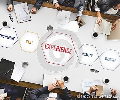 Experience Knowledge Skill Wisdom Intelligence Concept Stock Photo