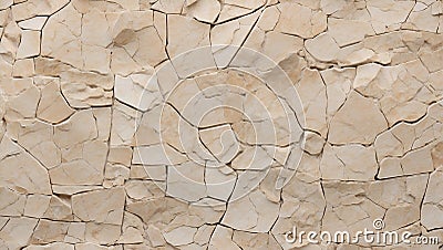 Limestone Symphony of Varied Textures. AI generate Stock Photo