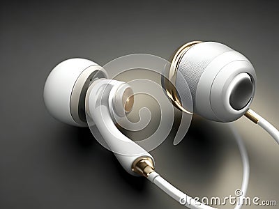 Unrivaled Sound Freedom: Discover the Technology of Wireless Earphones Stock Photo