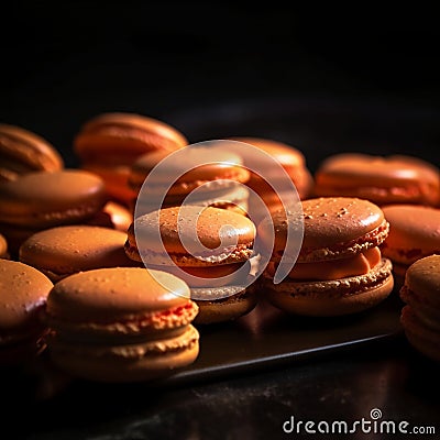 Experience the Unique Flavors of Macarons. Stock Photo