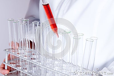 Experienced Doctor experimenting Stock Photo