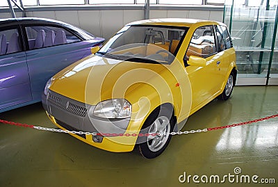 Experimental cars in the Technical museum of AVTOVAZ. City of Togliatti. Samara region. Editorial Stock Photo