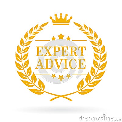 Expert advice vector icon Vector Illustration