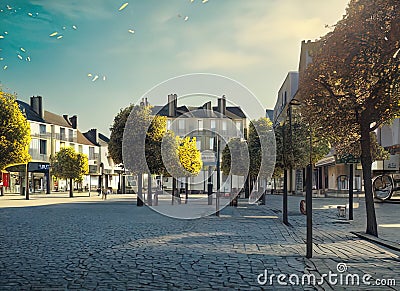 Clamart, Île-de-France, France. Generative AI. Stock Photo