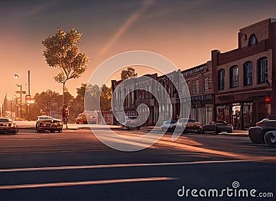 Independence, Missouri, United States. Generative AI. Stock Photo