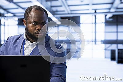 Expert planning and executing server hub migrations and upgrades Stock Photo