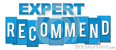 Expert Recommend Blue Professional Stripes Stock Photo