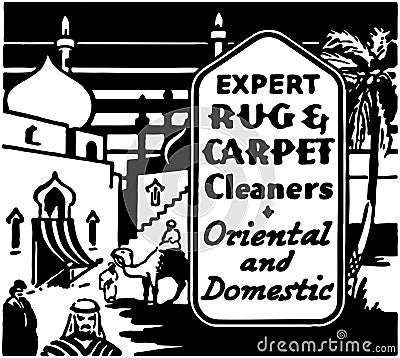 Expert Rug Cleaners Vector Illustration