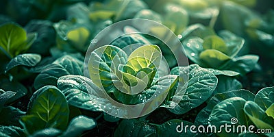 Experts developing advanced hydroponic systems for efficient crop growth using AI to optimize water Stock Photo