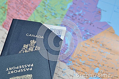 Expired passport Stock Photo