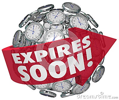 Expires Soon Clock Sphere Limited Time Offer Deadline Stock Photo