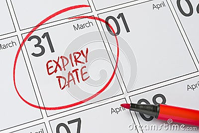 Expiry Date concept. Stock Photo