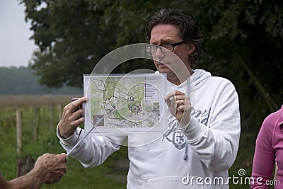 Explanation During the battle tour Editorial Stock Photo