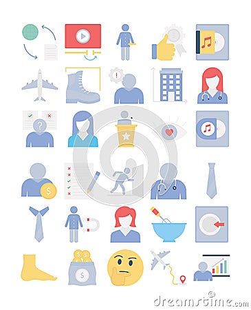 Explanatory Vector icons Set, Every single icon can be easily modify or edit Stock Photo