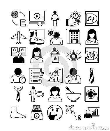 Explanatory Vector icons Set, Every single icon can be easily modify or edit Vector Illustration