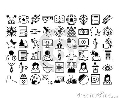 Explanatory Vector icons Set, Every single icon can be easily modify or edit Stock Photo