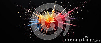 exploding pop speech bubble background explosive pop background for speech bubbles Stock Photo