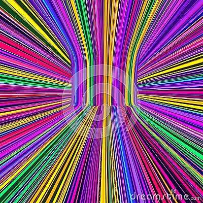 Capturing Depth and Dimension with Converging Lines A Study in Optical Perspective and Visual Composition Stock Photo