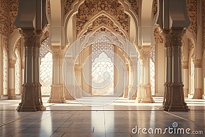 Explore the role of Islamic art in conveying Stock Photo