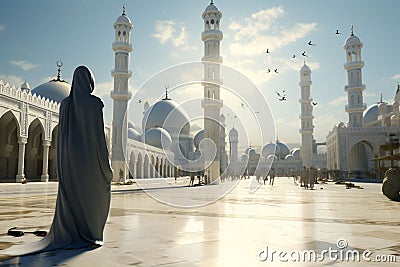 Explore the role of Islamic visual storytelling Stock Photo