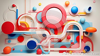 Explore a sleek geometric interstellar design with flat texture and abstract patterns, using spaceinspired shapes for a modern Stock Photo