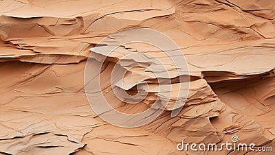 Sculpted by Time: Desert Sands Textured Background. AI generate Stock Photo