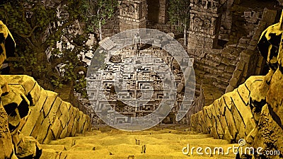 Explorer and archaeologist, worlds disappeared. Ancient civilizations, secrets and mysteries. Temples and structures Stock Photo