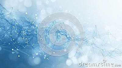 Exploring Abstract Network Structures, Nodes, Connections, and Visualizations Beautifully Stock Photo