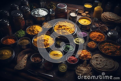 Exploring authentic culinary delights of obscure cultures traditional dishes revealed Stock Photo