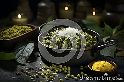 Exploring authentic culinary treasures of obscure cultures through traditional dishes Stock Photo