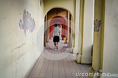 Exploring the beautiful heritage town of Penang & x28;Georgetown& x29; Malaysia Editorial Stock Photo