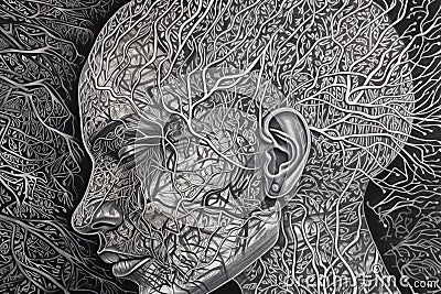 Exploring the Complexities of Depression: A Visual Journey of States of Mind, Generative AI Cartoon Illustration