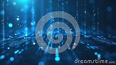 Exploring digital data streams, a visual journey into the abstract world of information flow Stock Photo