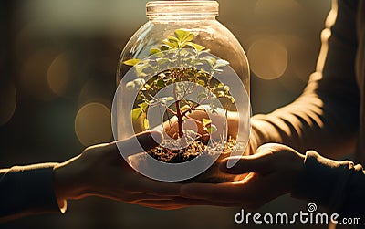 Exploring Genetic Modification. Generative By Ai Stock Photo