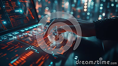 Exploring how coding harnesses technology to revolutionize our digital realm. Stock Photo