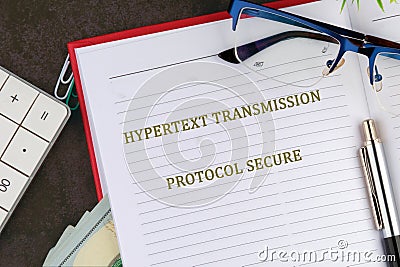 Exploring how hypertext transmission protocol secure influences technology, business operations, and secure Stock Photo