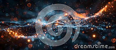 Exploring integration of data networking software in digital cyberspaces. Concept Network Stock Photo