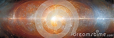 Exploring the intersection of quantum mechanics and gravity in the realm of spacetime theories Stock Photo