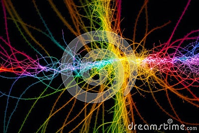 Exploring the Intricacies of Neurons and Synapses. A beautiful abstract Neurons and Synapses. Generative AI Stock Photo