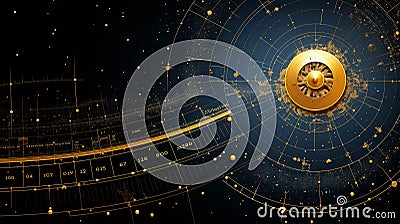 Exploring Intricate Digital Fractals Through Varied Zoom Levels Stock Photo