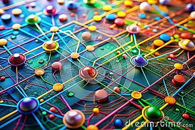 Exploring the Microscopic World of SolidState Physics Through Macro Photography A Visual Guide to Mind Maps Flowcharts Stock Photo