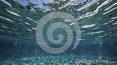 Exploring Natural Abstract Backgrounds from Swimming Pool Water Stock Photo