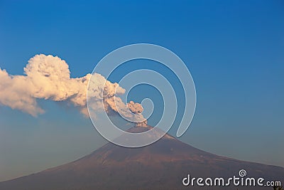 Exploring Popocatepetl: a visual journey through its fumaroles Stock Photo