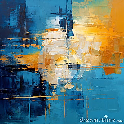 Exploring Precisionism: Translucent Layers And Textures In Golden And Blue Hours Stock Photo