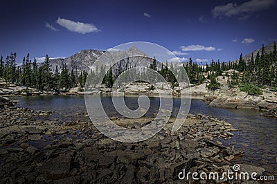 Castle Lake and Mount Alice Stock Photo