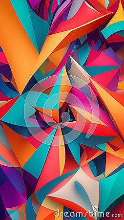 Exploring vibrant and colorful abstract patterns Stock Photo